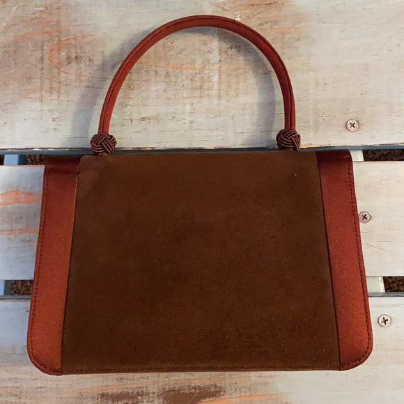 Vintage Neiman Marcus 1950’s Beautiful Mini Velvet and Satin Handbag - Picture 4 of 7